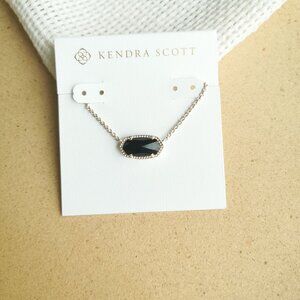 Kendra Scott - Elisa Gold Black Opaque Glass Necklace